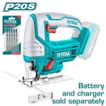 Total - Decoupeerzaag - Lithium ion - 2400rpm - Losse body inclusief 5x zaagblad