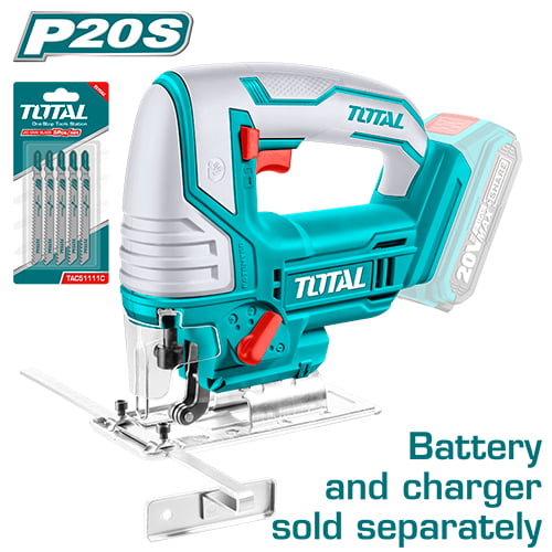 Total - Decoupeerzaag - Lithium ion - 2400rpm - Losse body inclusief 5x zaagblad