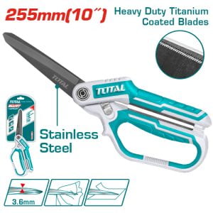 Total - Titanium geplateerde schaar - 3,6mm bladdikte