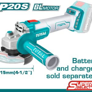 Total tools - Haakse slijper 115mm - Lithium ion - 20V - 8500rpm - losse body