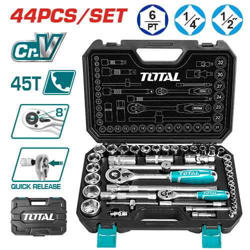 Total tools doppen set 44 Pcs